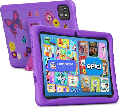 Vista 8 de Contixo Tableta para niños de 10" con Android 32GB - Incluye más de 80 libros de cuentos exclusivos de Disney (valor de $350), controles parentales