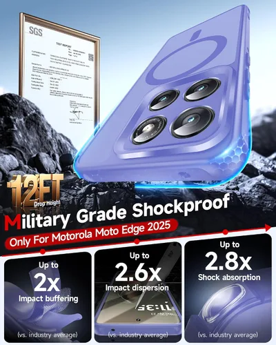 Vista 993 de LeYi Funda para teléfono Samsung-S23: protector de pantalla e imán MagSafe Púrpura