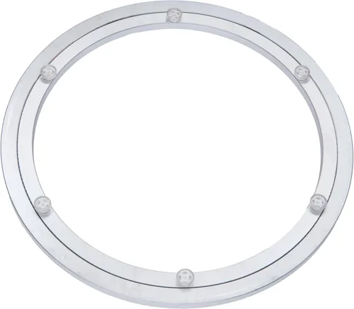 Vista 13 de Placa giratoria de aluminio resistente Lazy Susan con rodamiento giratorio para mesa de comedor (4 pulgadas)