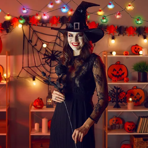 Vista 15 de Deekin 1 tira de luces de goma con forma de pato (20 LED cada una), decoración de crucero de pato, funciona con pilas, luces decorativas