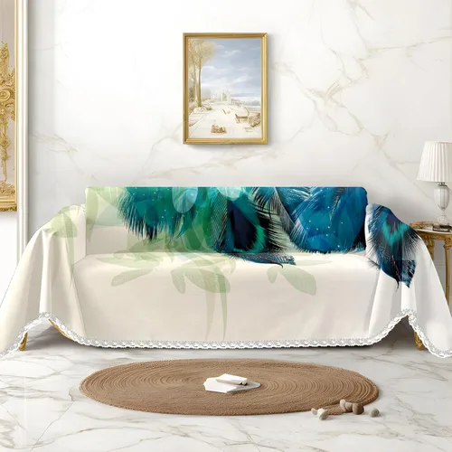 Vista 17 de Funda de sofá con estampado floral, fundas de sofá para sillón, funda resistente a las manchas, protector universal de muebles