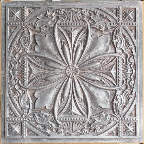 Vista 12 de From Plain To Beautiful In Hours DCT10 Milan - Azulejo de techo de PVC de 2 x 2 pies (cubiertas / 40 pies cuadrados), gris pardo antiguo, 10 piezas