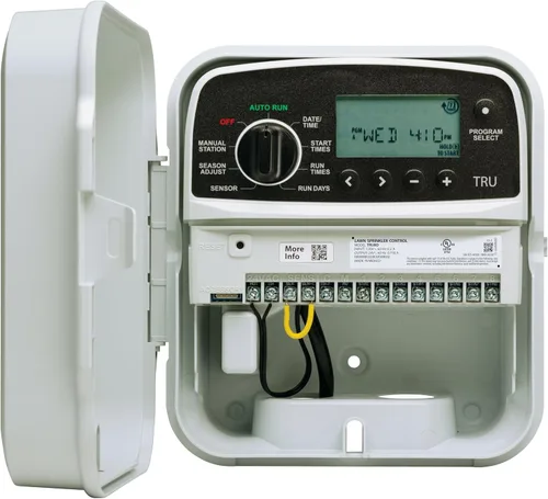Vista 10 de Rain Bird TRU8O - Controlador/Temporizador de Riego para Interior/Exterior Basado en Programa, Listo para WiFi, 8 Zonas/Estación