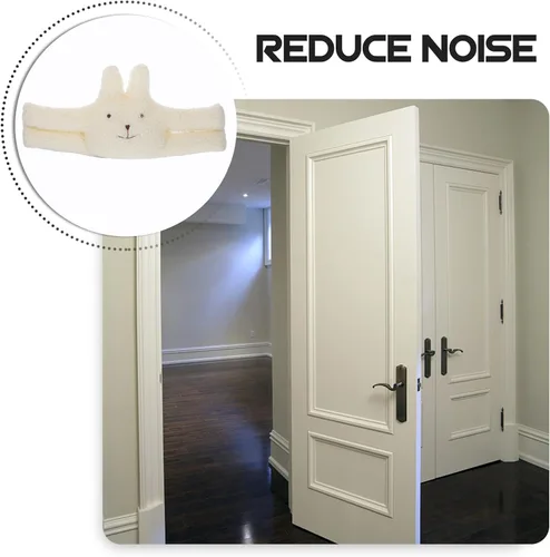 Vista 8 de LIFKOME Tope decorativo para puerta interior de puerta de gato, lindo tope de puerta de vaca, para mantener la puerta abierta, antipellizcos