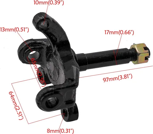 Vista 6 de MOTOTPR - Husillo de rueda de neumático de 6 pulgadas 145x70-6 para cuatrimoto Go Kart Quad Buggy
