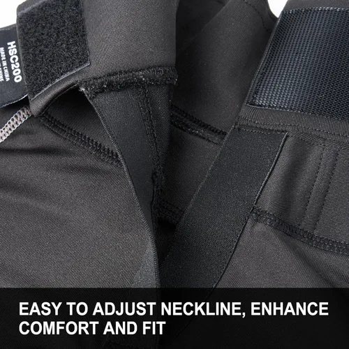 Vista 5 de EALER Camisa de compresión de hockey con protector de cuello, camisa de manga larga para proteger el cuello