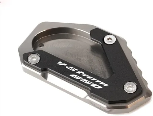 Almohadilla de soporte lateral de motocicleta para Suzuki V-Strom 650/XT V-Strom 650 DL650 2004-2022 2021 motocicleta CNC Kickstand pie lateral 17