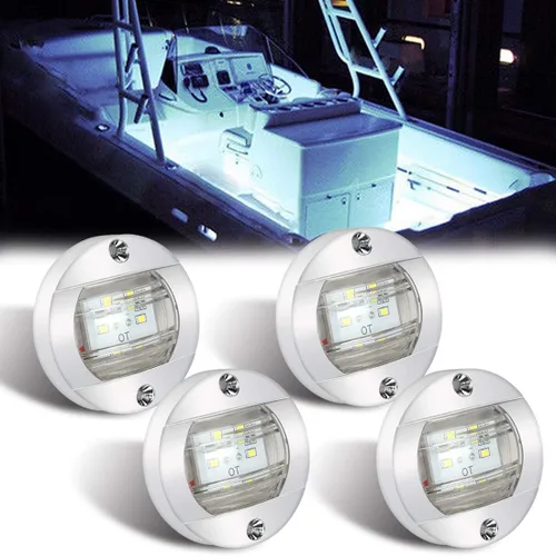 Vista 8 de Boaton Luces LED de pesca nocturna - Luces de cortesía, cubierta, navegación para barcos (Azul)