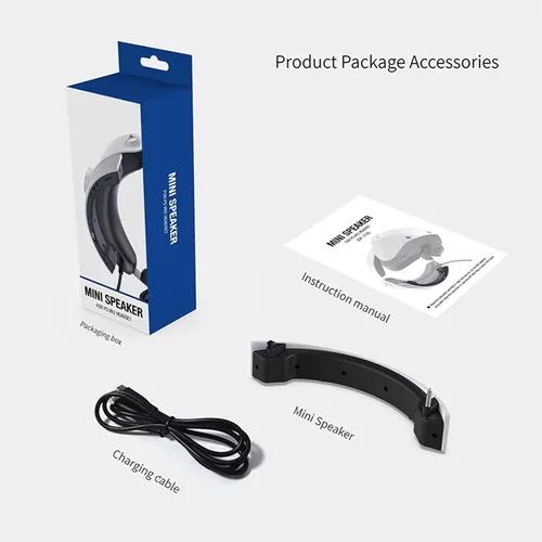 Vista 8 de Mini Speaker for VR2 Headset, 3D Surround Sound Gaming Neckset External Speaker Compatible for VR Headset Sound