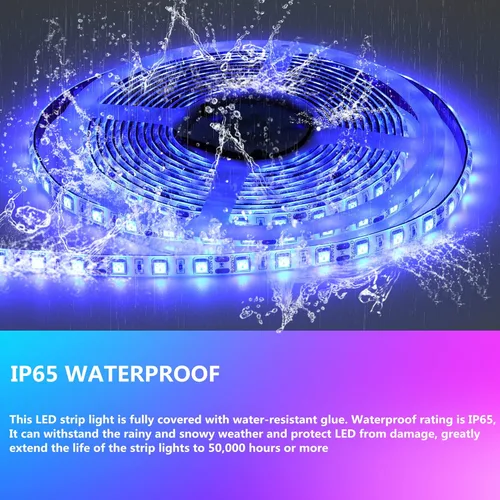 Vista 6 de Tira de luces LED para lancha, 32.8 pies, luces LED de pontón marino, luz interior de barco impermeable, luces debajo del túnel, luz de cubierta