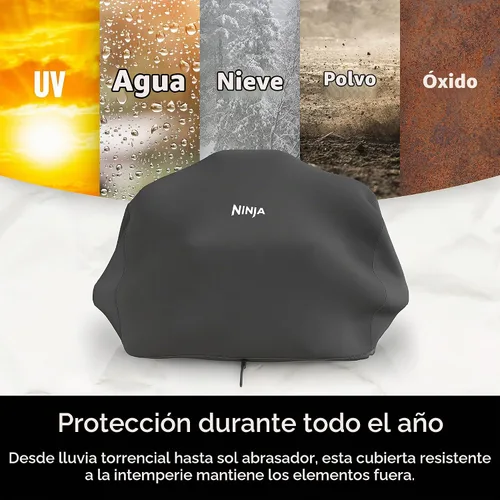 Vista 6 de Ninja Woodfire - Funda para parrilla OG300 y OG700, resistente al agua Ninja La funda para parrilla Woodfire es resistente a los rayos UV