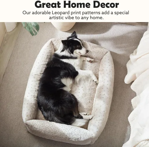 Vista 4 de JOEJOY Cama para Perros Pequeños para Perros Pequeños, Cama para Mascotas de Forro Polar de Pana Suave Premium Ortopédica Lavable con Funda