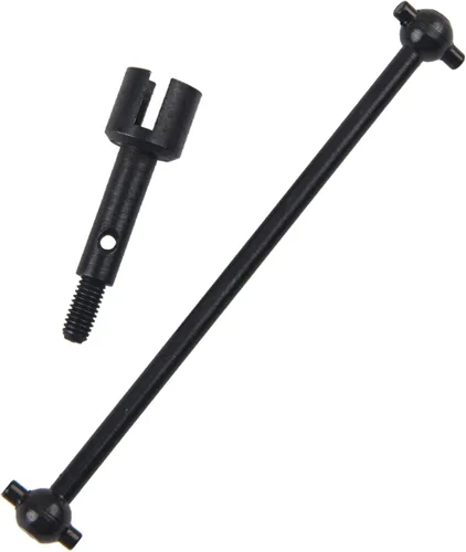 Vista 3 de ShareGoo - Eje de transmisión de acero y eje de rueda Dogbones adaptador de eje compatible con WLtoys 144001 1/14 RC Car Buggy piezas