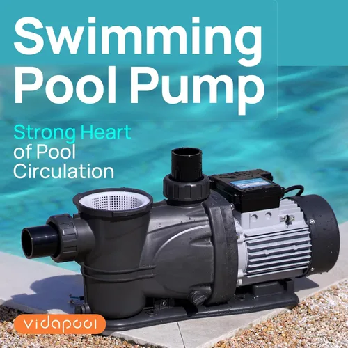 Vista 4 de Bomba de piscina para dentro/sobre el suelo, autocebante de alto flujo (velocidad única, 1HP, 5400 GPH, 115V)