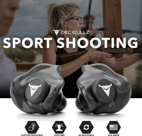Vista 7 de Decibullz Paquete Pro de tapones para los oídos moldeados personalizados (negro) Bundle