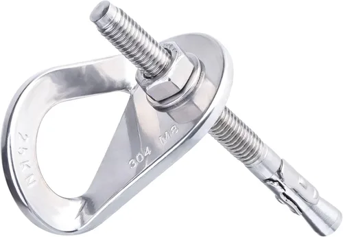 Vista 8 de Pernos de escalada de 25 kN anclajes de acero inoxidable para escalada perno de anclaje Perno de expansión resistente, Piton Tiedown para escalada
