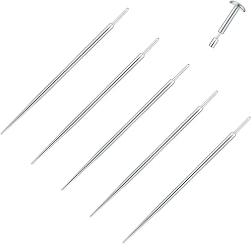 Vista 9 de Xpircn 20G 18G 16G 14G Threadless Piercing Taper Stainless Steel Piercing Taper Insertion Pin for Nose Lip Monroe Ear Tragus Helix Push in Body