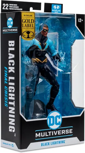 Vista 9 de DC Multiverse Final Crisis Figura de acción exclusiva de 7 pulgadas - Black Lightning Gold Label