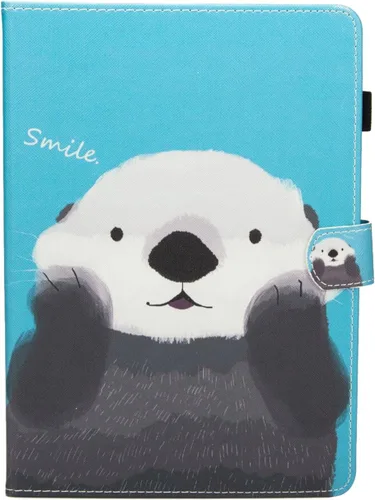 Vista 2 de Dteck - Funda protectora de piel sintética para Galaxy Tab S3 9.7 con función de encendido y apagado automático, funda inteligente para Galaxy Tab