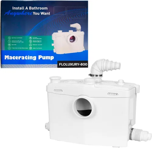 Bomba maceradora 800PRO para sistema de inodoro ascendente, 4 entradas y 2