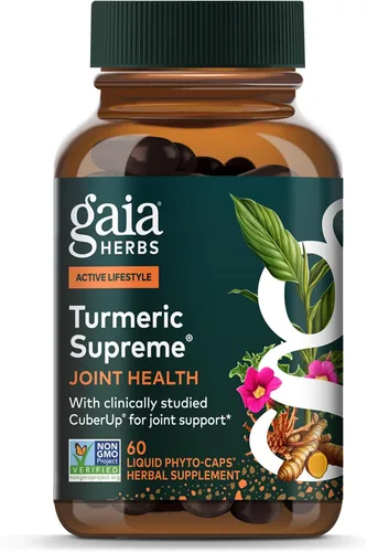 Gaia Herbs Cúrcuma Supreme Joint Health, 60 cápsulas veganas