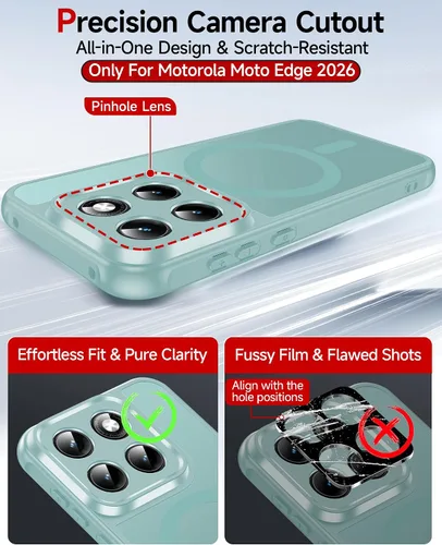 Vista 2293 de LeYi Funda para teléfono Samsung-S23: protector de pantalla e imán MagSafe Púrpura