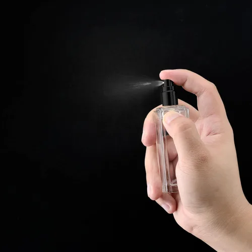 Vista 5 de Botella atomizadora de vidrio de 1.0 fl oz, botellas de perfume de 1 oz vacías, atomizador de vidrio, botella atomizador de viaje pequeña recargable
