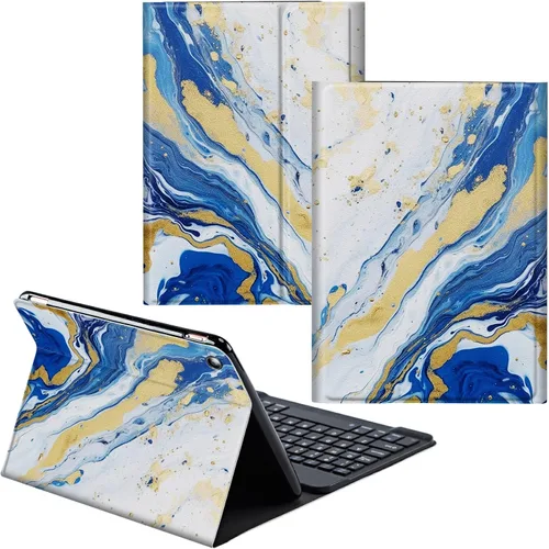 Vista 43 de Funda para Samsung Galaxy Tab S6 Lite 2022/2020 Teclado Inalámbrico Desmontable y Cubierta De Soporte De Cuero PU Funda Protectora Para Samsung