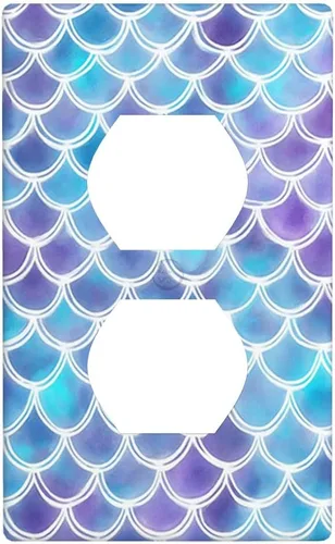 Vista 75 de Moslion Placa de pared basculante de mármol gris y marrón de 1 cuadrilla, arte de granito fluido, onda fluida, salida única, interruptor de luz