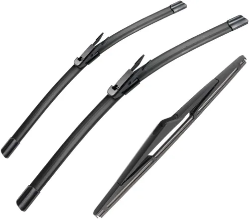 Vista 14 de 3 limpiaparabrisas de 24 pulgadas, 16 pulgadas, 17 pulgadas, repuesto para X-Trail T30 2000-2007, limpiaparabrisas de equipo original, que cumple