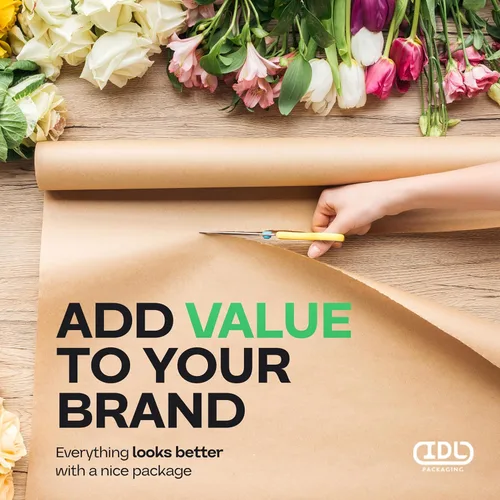 Vista 5 de IDL Packaging 36 x 2160 pulgadas (180 pies) - Rollo de papel kraft marrón (caja de 6) - Grosor de 30 libras - Papel de calidad para embalaje