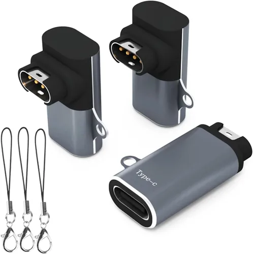 Cargador USB-C para reloj Garmin (paquete de 3), adaptador de cable de carga USBC para Fenix 8/7/7X/7S, Vivoactive 5/4/4S, Forerunner