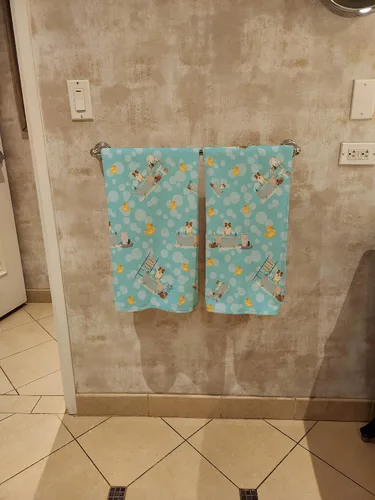 Vista 4 de Caroline's Treasures WDK5738BTLG Airedale - Toalla de baño grande para bañera Airedale Terrier