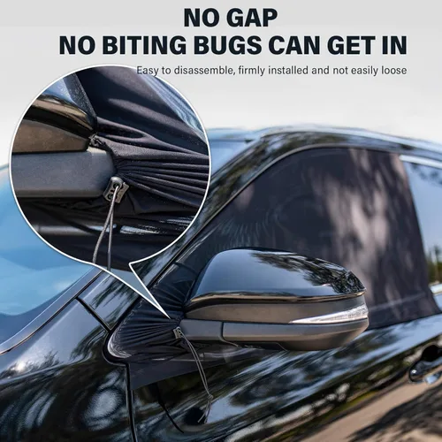 Vista 2 de Pantalla para ventana delantera de coches compactos y SUV para acampar, protección solar para ventanas delanteras, cubiertas de privacidad