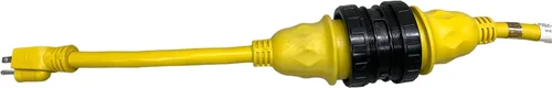 Vista 7 de Amp Up Marine & RV Cables 125 V 30 Amp hembra x 15 Amp macho Marine Shore Cable de alimentación Pigtail Boat Adapter - 21103