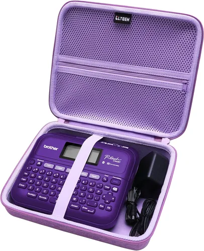 Vista 11 de LTGEM - Funda compatible con rotuladora Brother P-Touch PT-D610BT / PT-D410 / PT-D460BT / PTD600 / PTD400AD, color negro