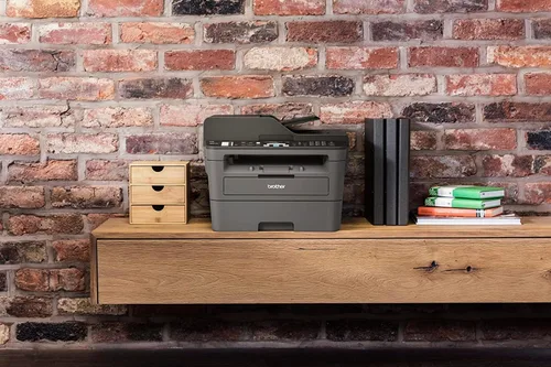 Vista 7 de Brother MFC-L2717DW Impresora multifunción láser todo en uno, monocromática compacta, fax de escaneo de copias de impresión, impresión dúplex