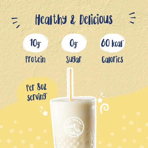 Vista 4 de Big Train Fit Frappe - Mezcla de bebidas de proteína de chocolate, 3 libras (paquete de 1)