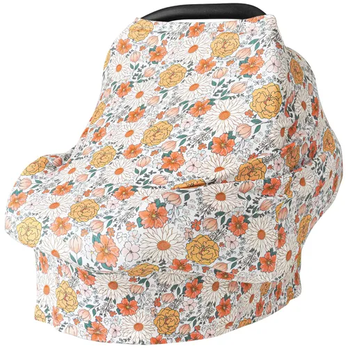 Vista 8 de Konssy Fundas de asiento de automóvil para bebé, toldo multiusos para asiento de automóvil, funda elástica para asiento de automóvil, regalos