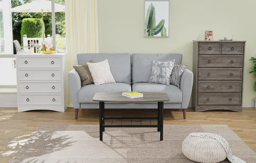 Vista 5 de LGHM Cómodas modernas para dormitorio con 6 cajones, cómoda de 6 cajones, cómoda de 44.33 pulgadas de alto, organizadores de armario y ropa