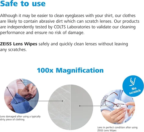 Vista 7 de ZEISS - Paquete de 250 toallitas envueltas para lentes