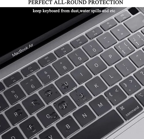 Vista 6 de EooCoo Funda rígida compatible con MacBook Air de 13.3 pulgadas M1 Chip 2021-2018 con pantalla Retina, funda protectora de plástico Air de 13.3