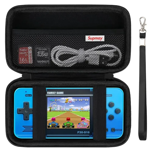 Supmay Estuche de transporte compatible con WELLST·G/ para GuaiyeyeAP Juego de mano para niños - Precargado con 220 videojuegos retro, estuche de