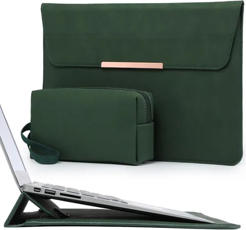 Vista 13 de HYZUO Funda para laptop de 13 pulgadas con función de soporte para MacBook Air 13 M4 M3 M2 M1 2025-2018, MacBook Pro 13 M2 M1, iPad Pro/Air de 13