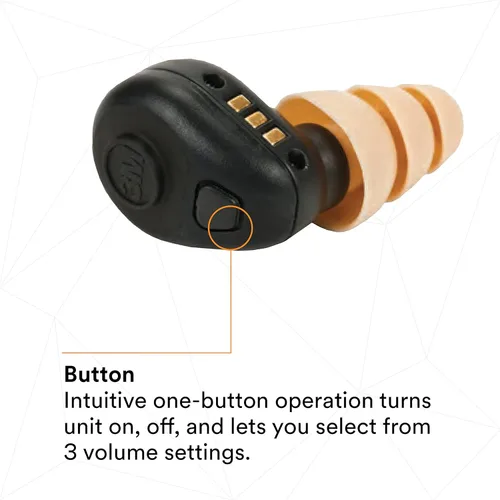 Vista 4 de 3M PELTOR TEP-200 Kit de tapones tácticos para los oídos, NRR 23dB, recargable, reducción de ruido, construcción, aplicación de la ley