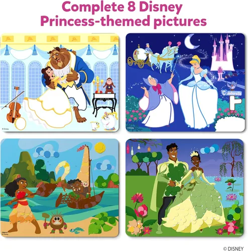 Vista 5 de Skillmatics Dot It - Arte adhesivo de princesa Disney, diversión sin desorden para niños, rellenos de calcetines, más de 500 calcomanías, kits