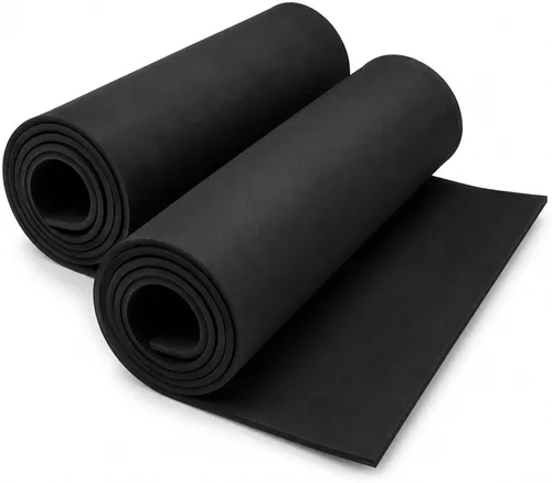 Acrux7 Hojas de espuma EVA de 0.197 in, rollo de espuma EVA negro para
