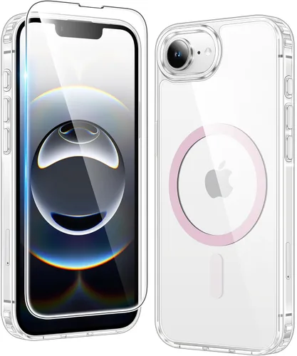 Vista 114 de FNTCASE para iPhone Air Case Clear: Fundas magnéticas para teléfono con protector de pantalla a prueba de caídas, compatibles con Magsafe, delgadas