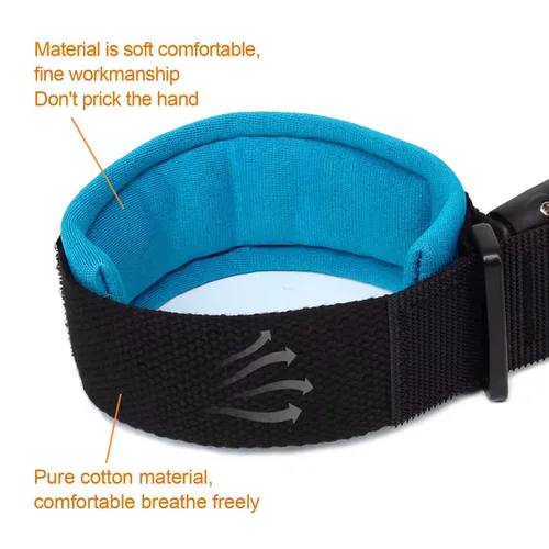 Vista 5 de Blisstime - Eslabón de seguridad para muñeca para niños, bebés y niños (azul, 4.9 pies), 1.5M