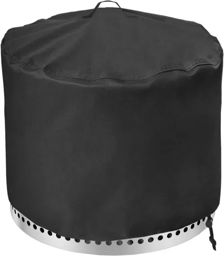 Vista 7 de Funda rectangular de 44 x 28 pulgadas para mesas de hoguera de gas al aire libre de 40 a 44 pulgadas, cubierta de mesa de hoguera para patio